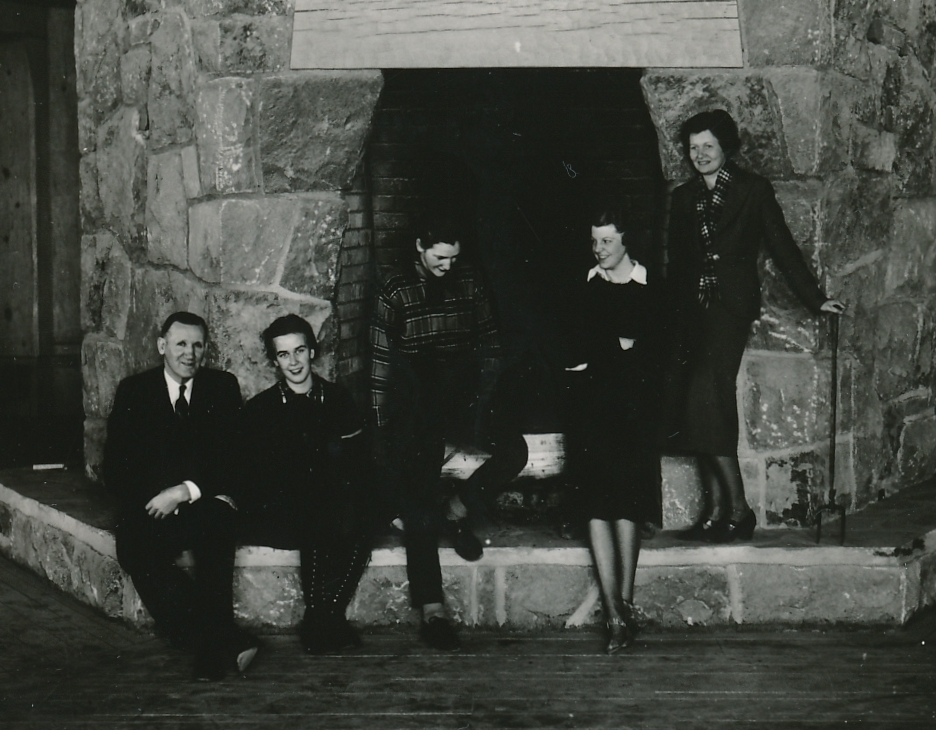 These vacationers seem pleased with the new, WPA-built Timberline Lodge on Mt. Hood, Oregon. Photo courtesy of the National Archives (ca. 1937-1938).
