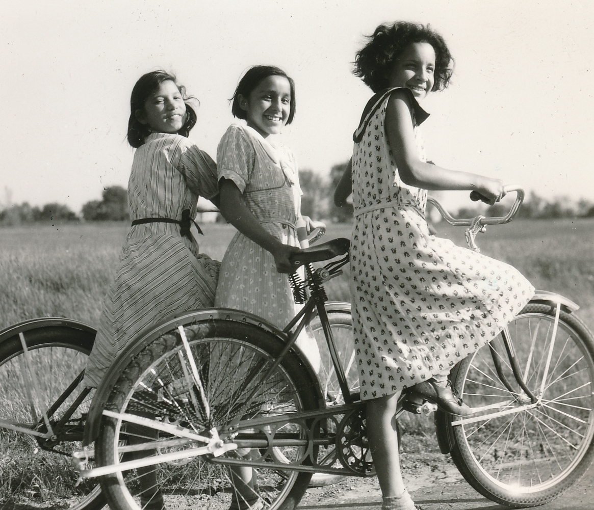 Near Buffalo, New York, these Seneca Indian girls enjoy a better quality of life during the Great Depression, thanks to WPA jobs for their fathers. Photo courtesy of the National Archives (1936).