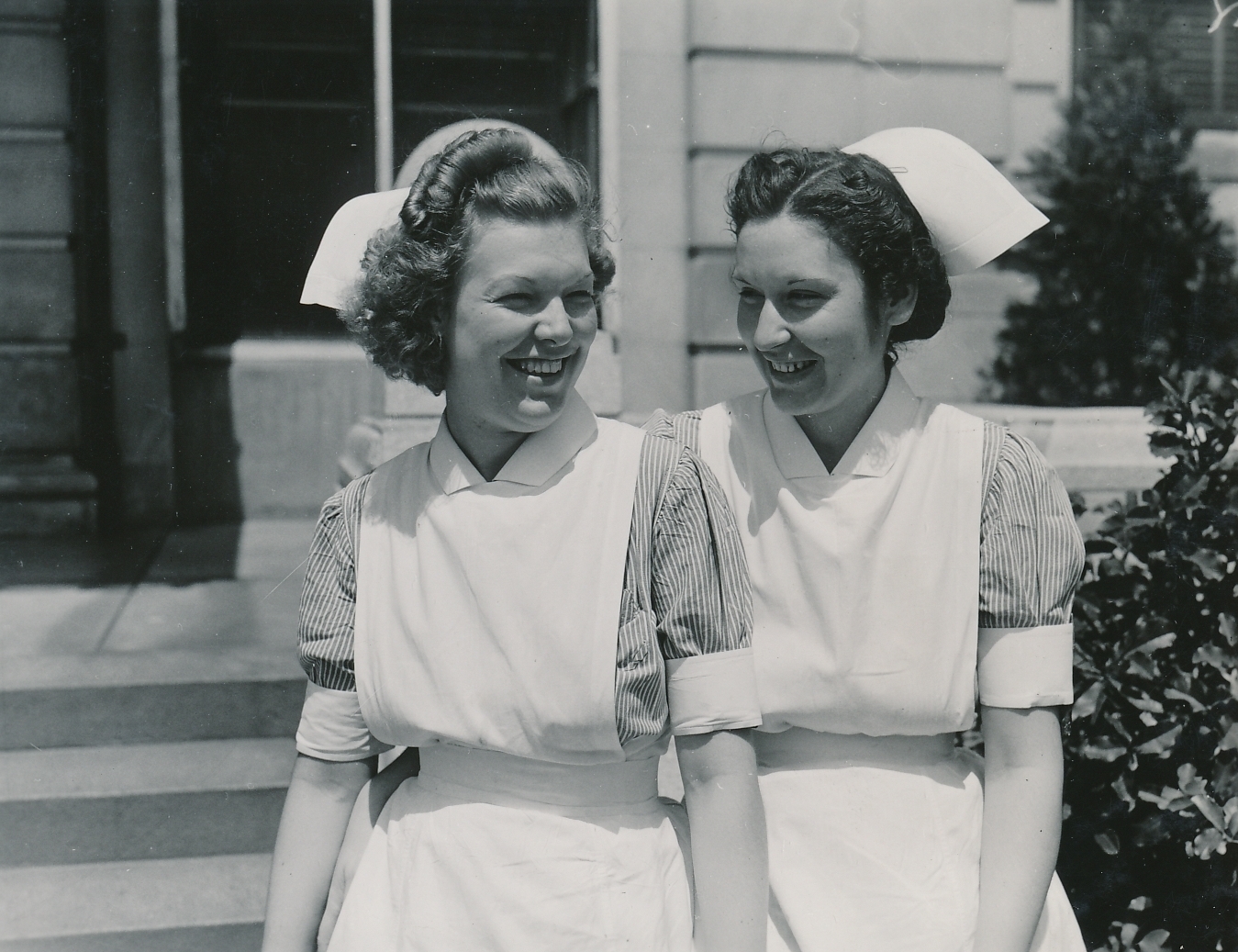 Student nurses, pleased with their new, PWA-built John Gaston Hospital in Memphis, Tennessee. Photo courtesy of the National Archives (ca. 1935-1940).