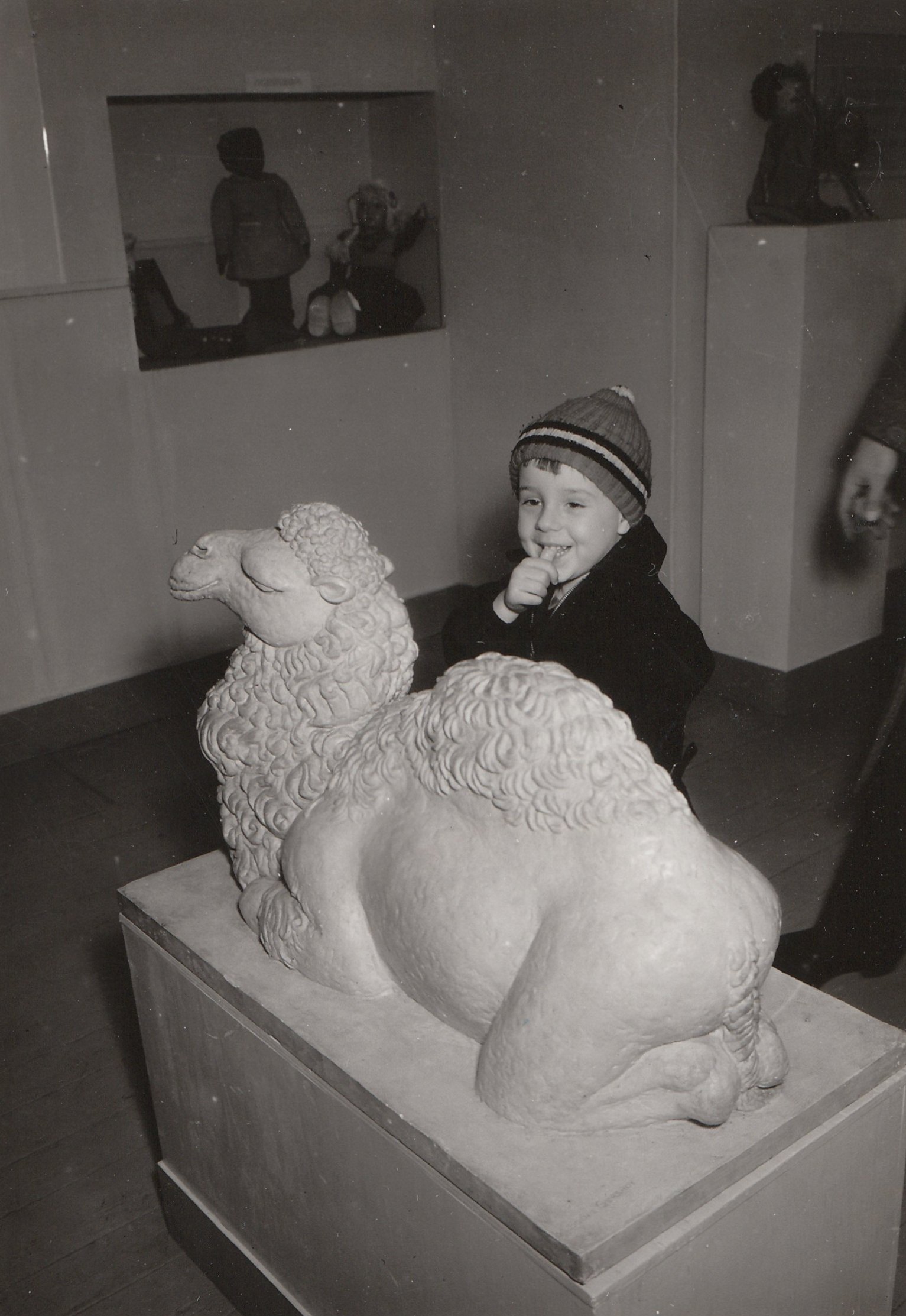 A young boy enjoys a children’s art exhibit in Washington, DC, sponsored by the Federal Art Project. Photo courtesy of the National Archives (January 1938).