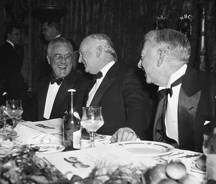 In her book, "The Roosevelt I Knew," U.S. Secretary of Labor Frances Perkins wrote, "With few exceptions, even people who regarded themselves as Roosevelt haters felt agreeable toward him in his presence. They could not resist his contagious fondness for people - all kinds of people." Photo courtesy of the Library of Congress (1937).