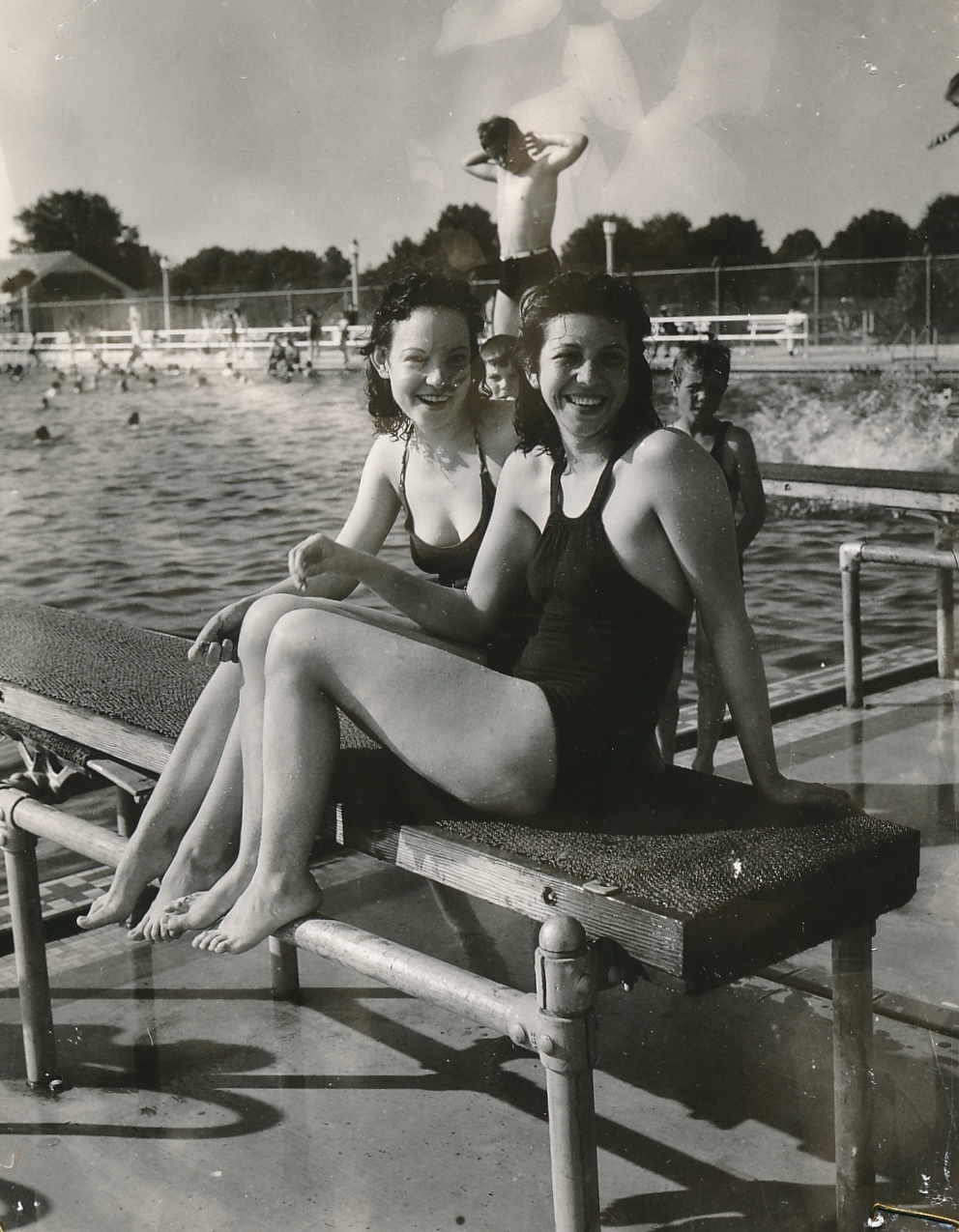 Enjoying a WPA-built pool in Monroe, Louisiana. Photo courtesy of the National Archives (ca. 1935-1943).