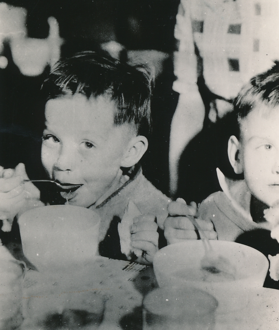 This young citizen of Crawfordsville, Indiana, is more than happy to polish off a WPA lunch. Photo courtesy of the National Archives (ca. 1935-1943).