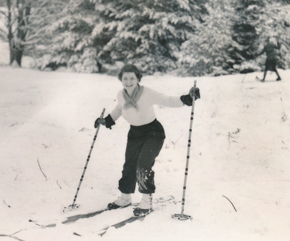 Winter doesn’t have to be dreary… when you have a WPA-built ski area to play in. Photo taken in Bridgeton, Maine, and provided courtesy of the National Archives (ca. 1935-1943).