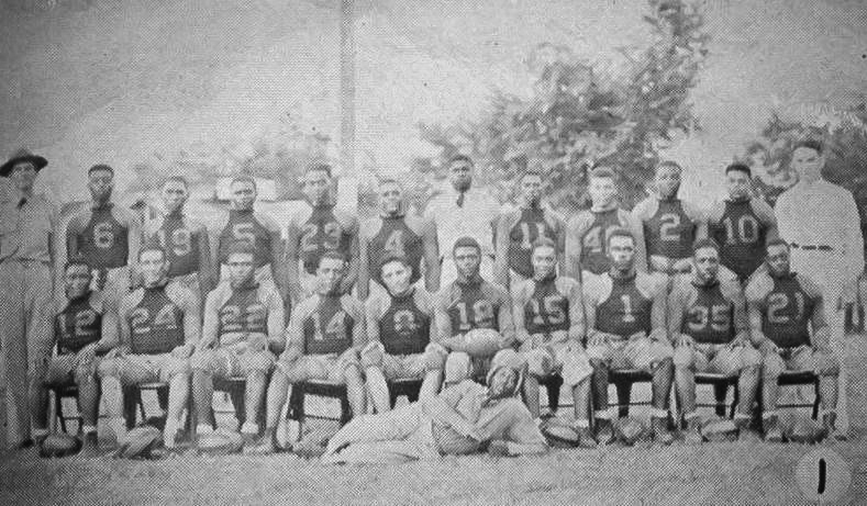 The football team of CCC Company 1464, Camp MP-1, ca. 1937.